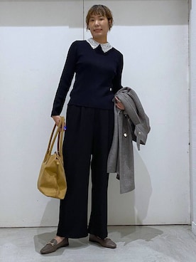 「アイテム（チェスターコート）」を使った、osumiさん（レディース・174cm・30代）の秋コーディネート