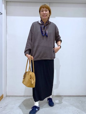「アイテム（ニット/セーター）」を使った、osumiさん（レディース・174cm・30代）の夏コーディネート