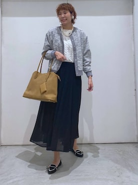 「アイテム（トートバッグ）」を使った、osumiさん（レディース・174cm・30代）の秋コーディネート