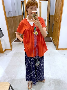 「アイテム（タンクトップ）」を使った、osumiさん（レディース・174cm・30代）の夏コーディネート