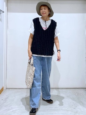 「GLOBAL WORK（グローバルワーク）のアイテム（ワンピース/ドレス）」を使った、osumiさん（レディース・174cm）の夏コーディネート