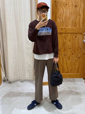 「GLOBAL WORK（グローバルワーク）のアイテム（サングラス）」を使った、osumiさん（レディース・174cm）の秋コーディネート