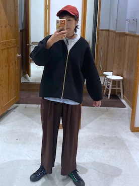 「アイテム（チョーカー）」を使った、osumiさん（レディース・174cm・30代）の秋コーディネート