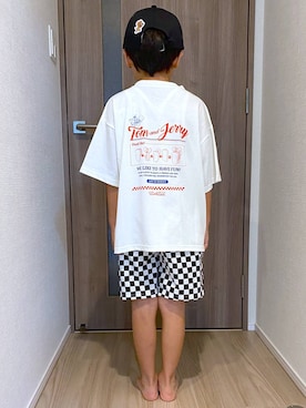 「アイテム（キャップ）」を使った、osumiさん（キッズ・121cm）の夏コーディネート