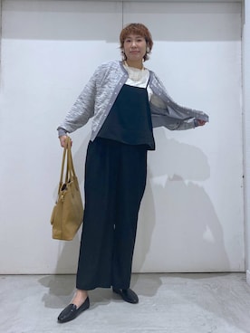 「アイテム（オールインワン・サロペット）」を使った、osumiさん（レディース・174cm）の秋コーディネート