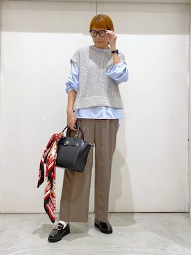 「アイテム（バンダナ/スカーフ）」を使った、osumiさん（レディース・174cm・30代）の夏コーディネート