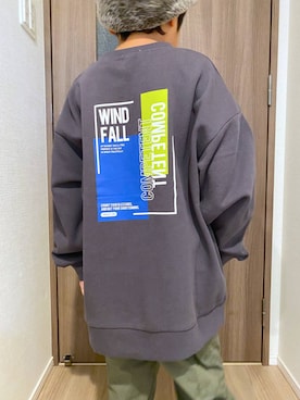 「アイテム（スウェット）」を使った、osumiさん（キッズ・121cm・30代）の秋コーディネート