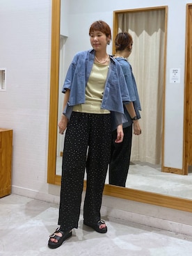 「GLOBAL WORK（グローバルワーク）のアイテム」を使った、osumiさん（レディース・174cm）の夏コーディネート