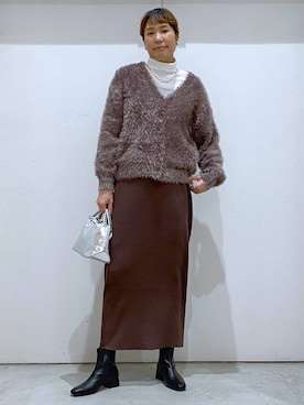 「アイテム（ワンピース/ドレス）」を使った、osumiさん（レディース・174cm）の冬コーディネート