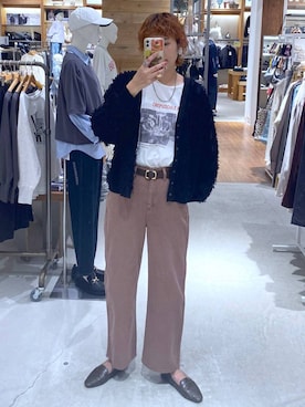 「GLOBAL WORK（グローバルワーク）のアイテム（ベルト）」を使った、osumiさん（レディース・174cm）の秋コーディネート