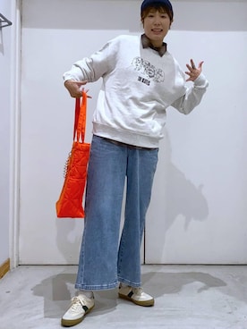 「GLOBAL WORK（グローバルワーク）のアイテム（帽子）」を使った、osumiさん（レディース・174cm）の冬コーディネート