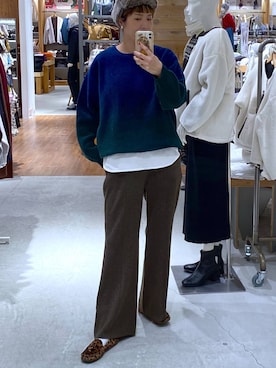 「GLOBAL WORK（グローバルワーク）のアイテム（帽子）」を使った、osumiさん（レディース・174cm）の冬コーディネート