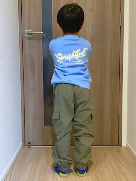 「アイテム（トップス）」を使った、osumiさん（キッズ・108cm）の秋コーディネート