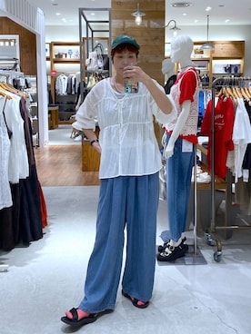 「GLOBAL WORK（グローバルワーク）のアイテム（アクセサリー）」を使った、osumiさん（レディース・174cm）の夏コーディネート