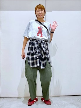 「アイテム（バッグ）」を使った、osumiさん（レディース・174cm・30代）の秋コーディネート