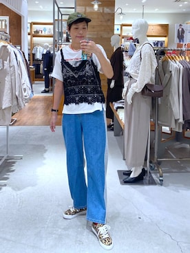 「GLOBAL WORK（グローバルワーク）のアイテム（スニーカー）」を使った、osumiさん（レディース・174cm）の秋コーディネート