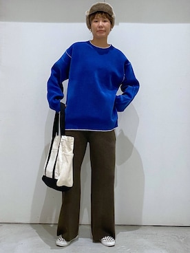 「アイテム（キャップ）」を使った、osumiさん（レディース・174cm・30代）の冬コーディネート