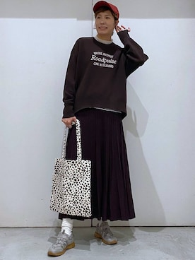 「GLOBAL WORK（グローバルワーク）のアイテム（スニーカー）」を使った、osumiさん（レディース・174cm）の秋コーディネート
