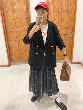 「アイテム（レッグウェア）」を使った、osumiさん（レディース・174cm・30代）の秋コーディネート