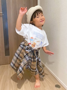 「GLOBAL WORK（グローバルワーク）のアイテム」を使った、osumiさん（キッズ・90cm）の春コーディネート