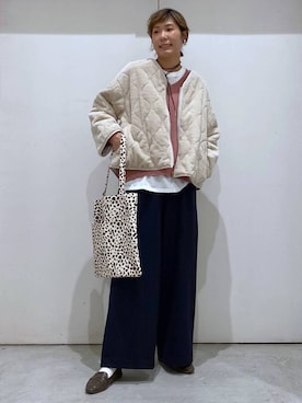 「アイテム（チョーカー）」を使った、osumiさん（レディース・174cm・30代）の秋コーディネート