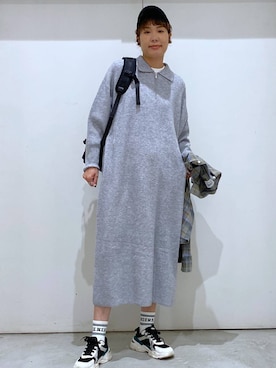 「アイテム（帽子）」を使った、osumiさん（レディース・174cm）の秋コーディネート