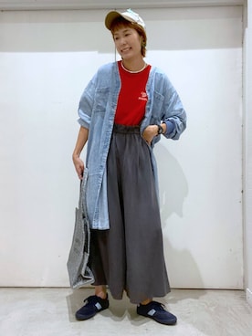 「アイテム（帽子）」を使った、osumiさん（レディース・174cm・30代）の夏コーディネート