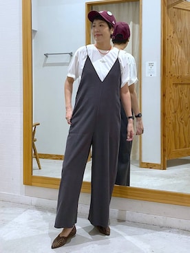 「GLOBAL WORK（グローバルワーク）のアイテム（帽子）」を使った、osumiさん（レディース・174cm）の夏コーディネート