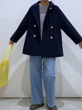 「アイテム（チェスターコート）」を使った、osumiさん（レディース・174cm・30代）の冬コーディネート