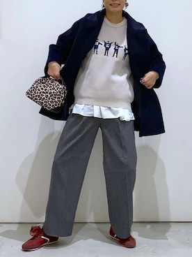 「アイテム（チェスターコート）」を使った、osumiさん（レディース・174cm・30代）の冬コーディネート