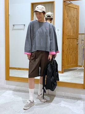 「GLOBAL WORK（グローバルワーク）のアイテム（帽子）」を使った、osumiさん（レディース・174cm）の秋コーディネート