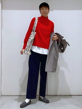 「アイテム（チェスターコート）」を使った、osumiさん（レディース・174cm・30代）の冬コーディネート