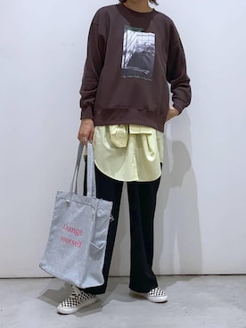 「アイテム（シャツ/ブラウス）」を使った、osumiさん（レディース・174cm・30代）の冬コーディネート