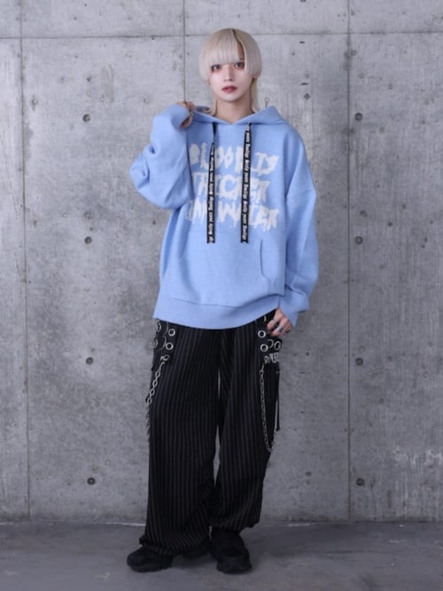 ストライプサスペンダージョガーパンツ（カーゴパンツ）｜Amilige