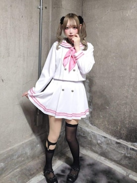「アイテム（セットアップ）」を使った、Amilige_officialさん（レディース・163cm）の夏コーディネート