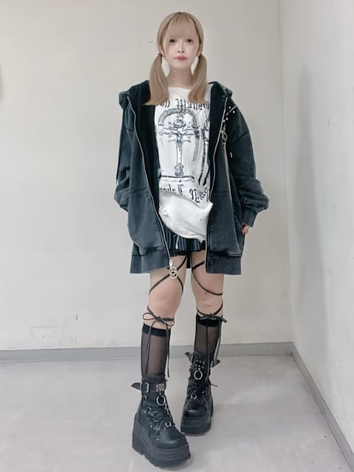 ダメージガーゼトップス（Tシャツ/カットソー）｜Amilige