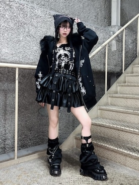 「アイテム（レッグウォーマー）」を使った、Amilige_officialさん（レディース・155cm）の秋コーディネート