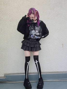 「アイテム（セットアップ）」を使った、Amilige_officialさん（レディース・163cm）の秋コーディネート