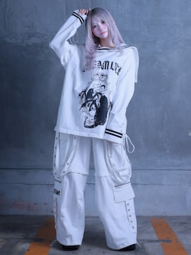 「セーラーカラー」｜Amilige_officialさん（レディース・161cm）の春コーディネート