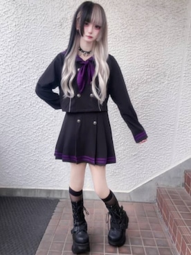 「セーラーカラー」｜Amilige_officialさん（レディース・159cm）の春コーディネート