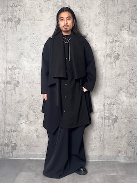 「アイテム（スカート）」を使った、Amilige_officialさん（メンズ・167cm）の秋コーディネート