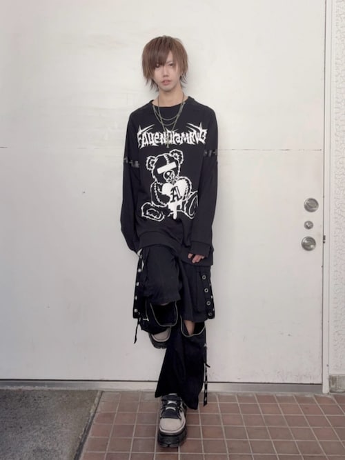 Amilige（アミリージュ） パンツ サスペンダー付きワイドパンツ