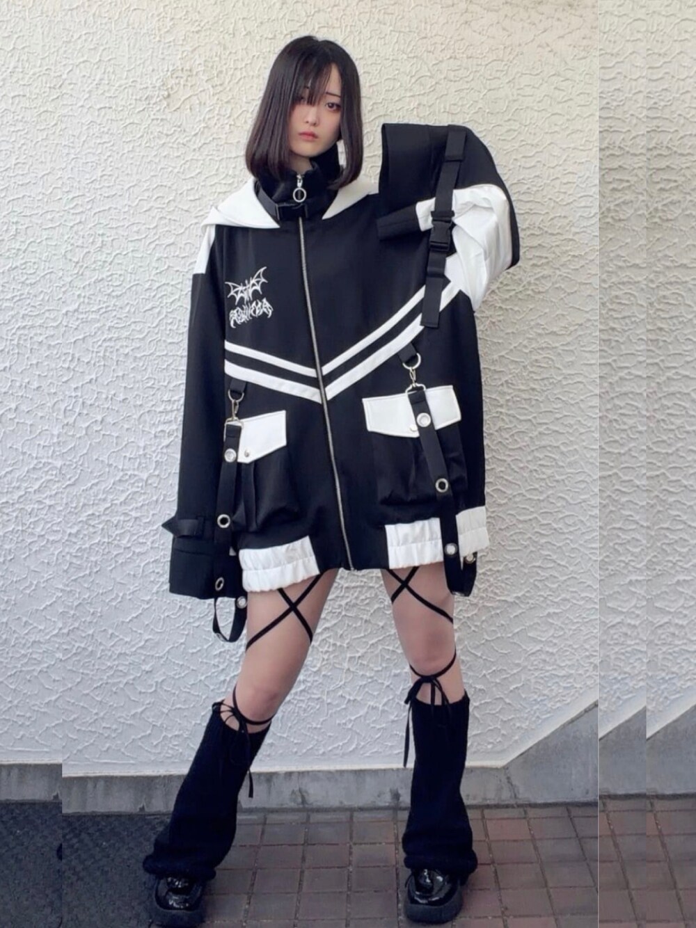 Amilige（アミリージュ）の「コウモリクロスバイカラージャージ
