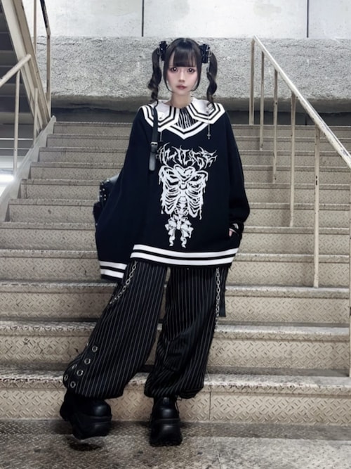 DARK ANGEL BEAR型押しスタッズリュック（バックパック/リュック