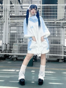 「アイテム（パーカー）」を使った、Amilige_officialさん（レディース・148cm）の夏コーディネート