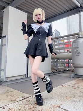 「アイテム（レッグウォーマー）」を使った、Amilige_officialさん（レディース・162cm）の夏コーディネート