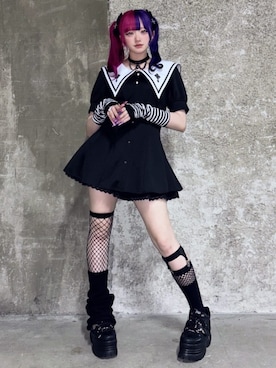 「アイテム（セットアップ）」を使った、Amilige_officialさん（レディース・155cm）の夏コーディネート