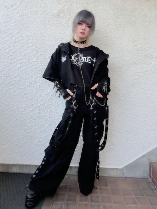 サスペンダー付きワイドパンツ（その他パンツ）｜Amilige