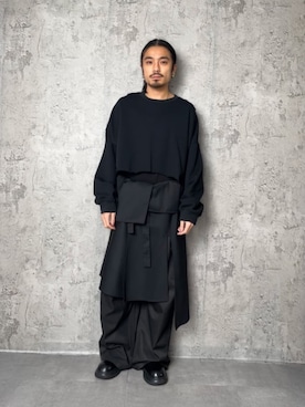 「アイテム（スカート）」を使った、Amilige_officialさん（メンズ・167cm）の秋コーディネート