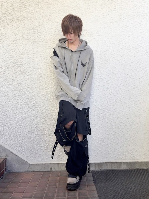 サスペンダー付きワイドパンツ（その他パンツ）｜Amilige